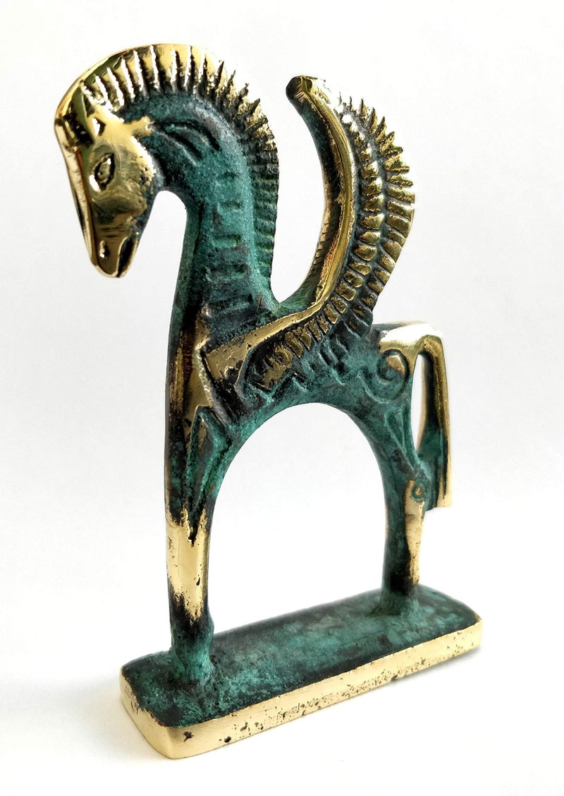 Iconsgr Ancient Greek Bronze Museum Statue Replica of Pegasus (176) - Image 3